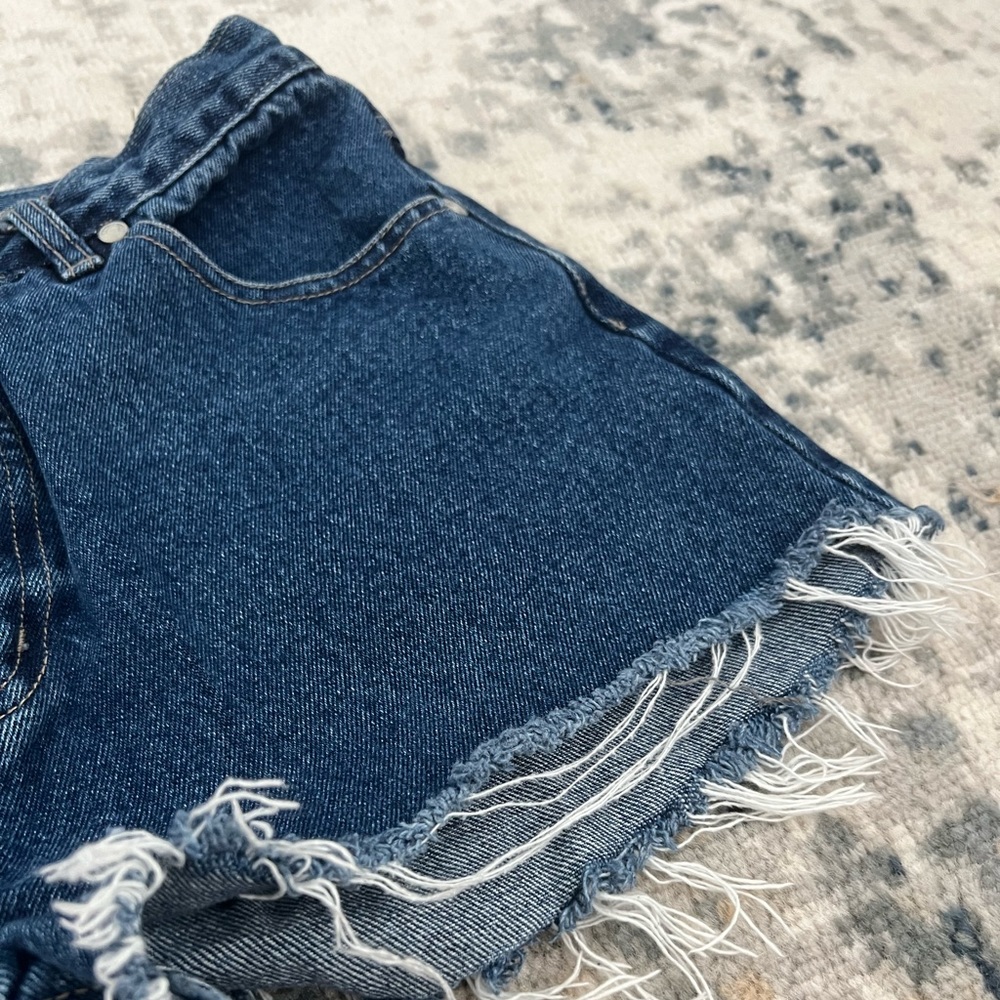 Dark Washed Denim Shorts
